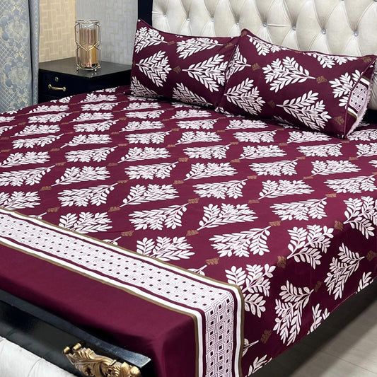 3D Crystal Cotton Bedsheet (design 10)